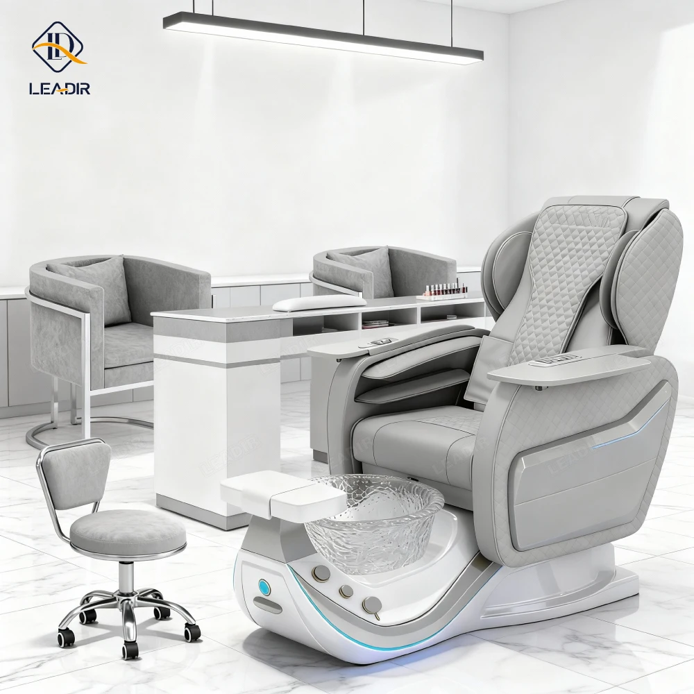 Adjustable Seating Spa Pedicure Nail Equipment Style Pedicure Chair with Glass Basin for Nail Salon
Adjustable Seating Spa Pedicure Nail Equipment Style Pedicure Chair with Glass Basin for Nail Salon