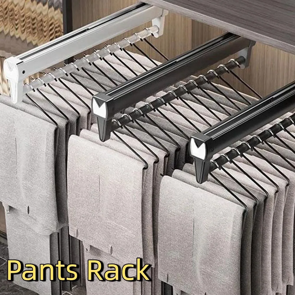 Heavy Duty Aluminum Alloy Pants Rack Hanging Space Saving Trouser Storage Rack Extendable Wardrobe Organizer Closet
Heavy Duty Aluminum Alloy Pants Rack Hanging Space Saving Trouser Storage Rack Extendable Wardrobe Organizer Closet