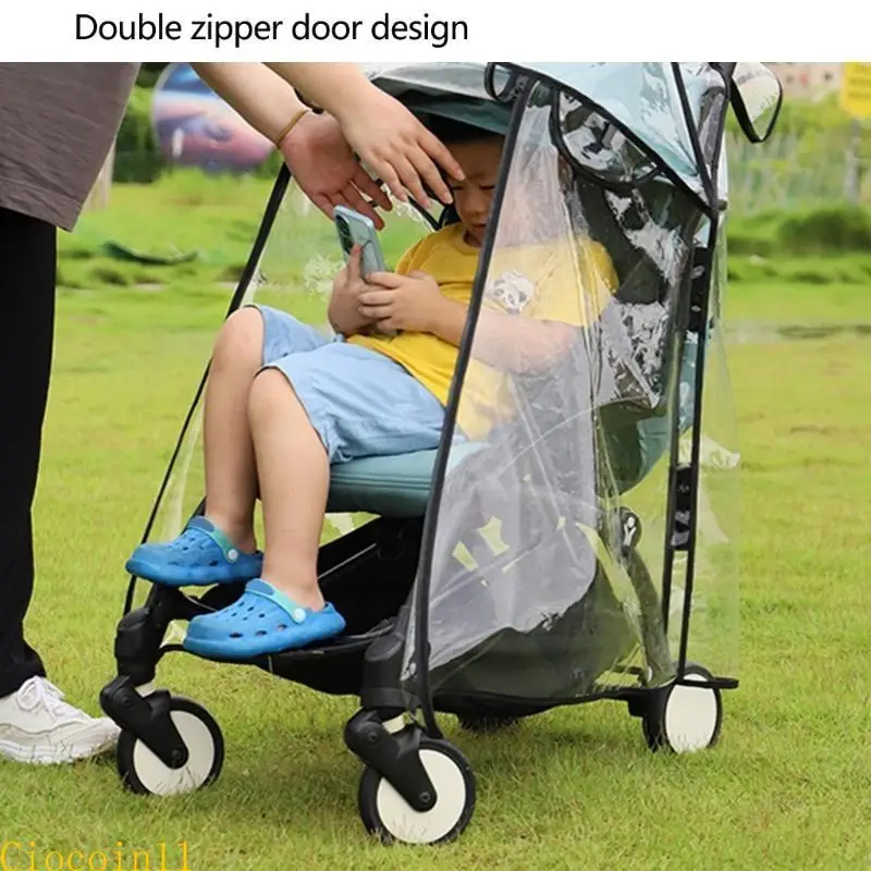 Y1UB Baby Strollers Rain Cover EVA Clear Protector Sleeve Double Zippered Closure Protective Case for Unobstructed View
Y1UB Baby Strollers Rain Cover EVA Clear Protector Sleeve Double Zippered Closure Protective Case for Unobstructed View