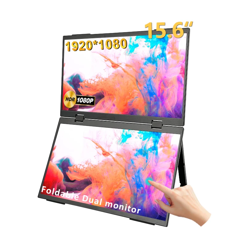 15.6 Inch FHD Dual Screen Extend LED 1080P Monitor Portable Foldable Laptop Smart Gaming Triple Screen Display Monitor
15.6 Inch FHD Dual Screen Extend LED 1080P Monitor Portable Foldable Laptop Smart Gaming Triple Screen Display Monitor
