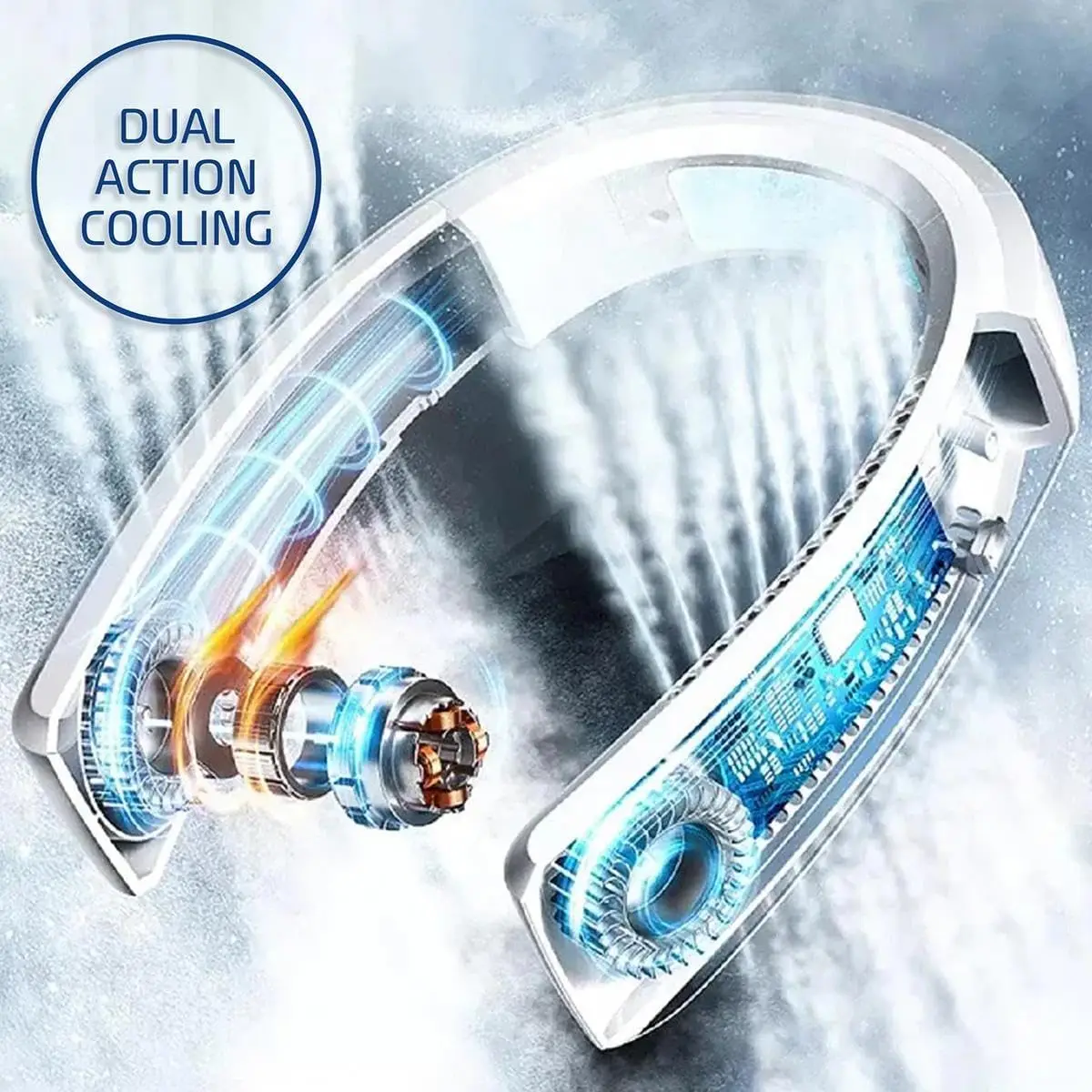 Portable Neck Air Conditioner – Neck and Face Cooling Device with Rechargeable Battery – Bladeless Design
Portable Neck Air Conditioner – Neck and Face Cooling Device with Rechargeable Battery – Bladeless Design