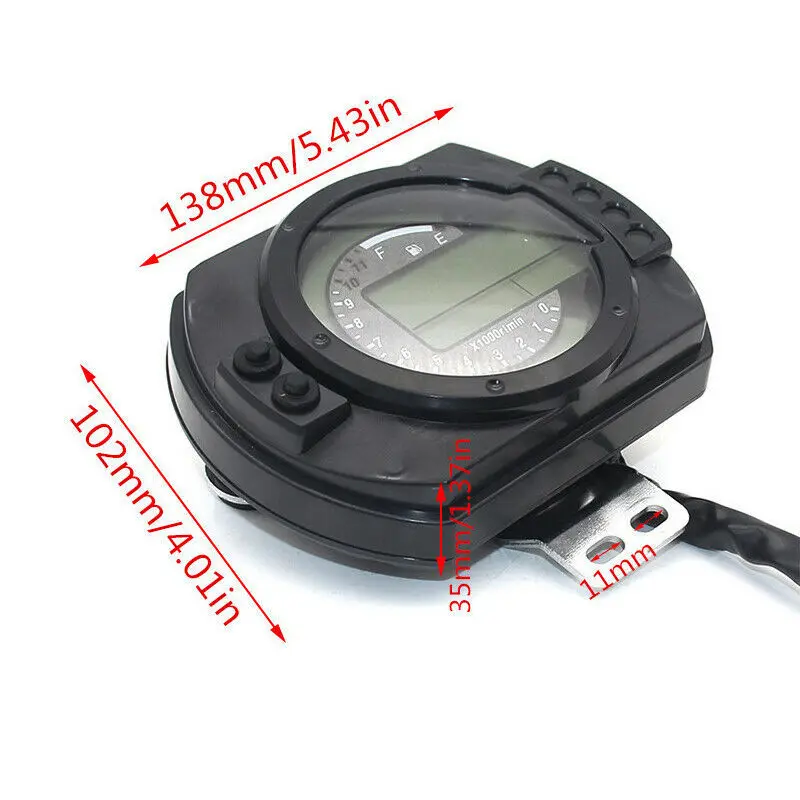 Modification 12500 RPM Motorcycle Speedometer LCD MPH Digital Odometer 7 Colors Back Light Motorbike Tachometer Racing Part
Modification 12500 RPM Motorcycle Speedometer LCD MPH Digital Odometer 7 Colors Back Light Motorbike Tachometer Racing Part