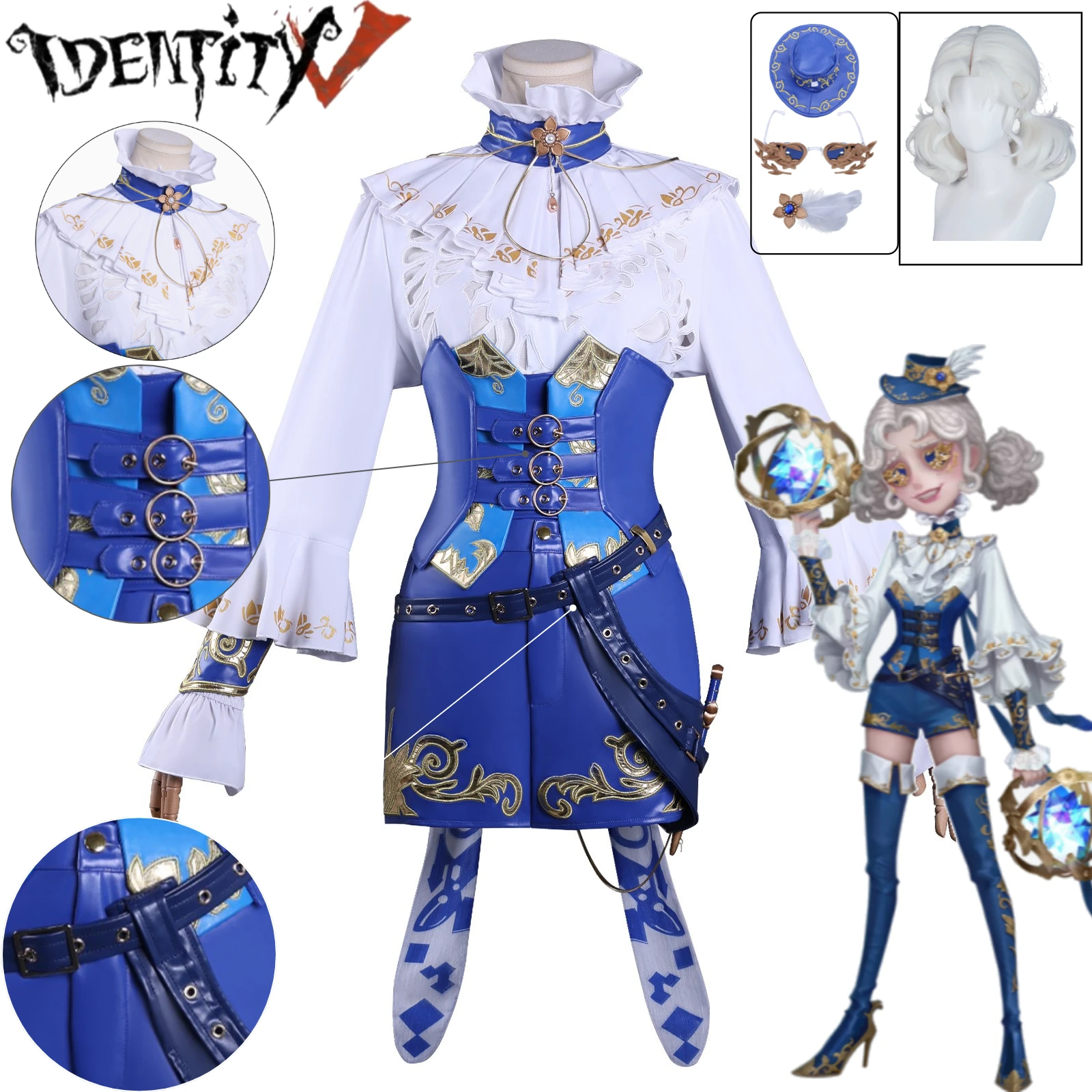 Identity V Cheerleader Cosplay Full Set PU Leather Embroidered E-sports Team Uniform with Wig Anime Game Costume Silhouette
Identity V Cheerleader Cosplay Full Set PU Leather Embroidered E-sports Team Uniform with Wig Anime Game Costume Silhouette