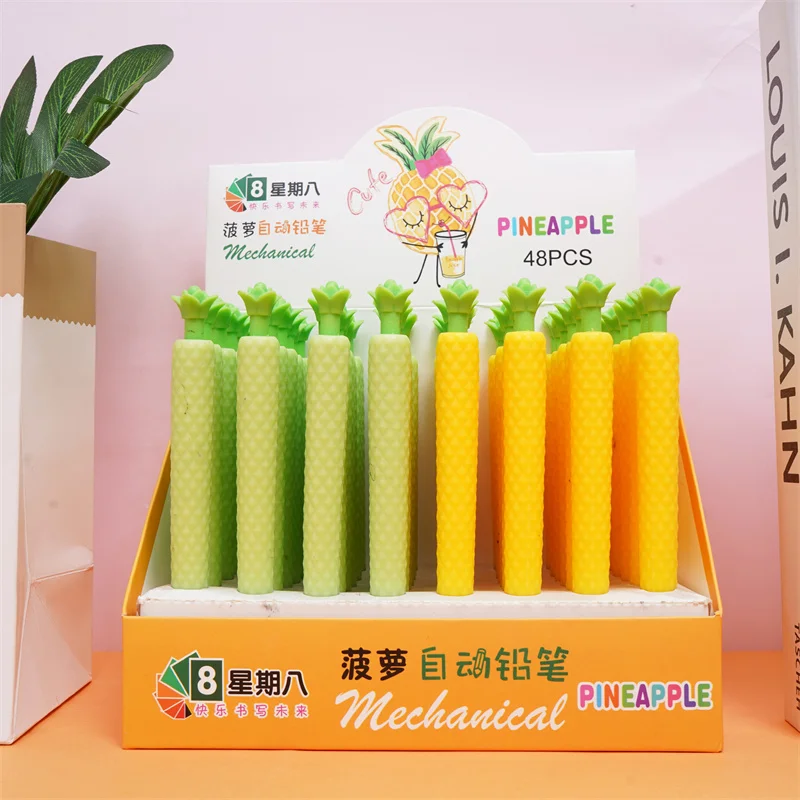 48 pcs/lot Creative Pineapple Mechanical Pencil Cute 0.5mm Student Automatic Pen For Kid School Office Supply
48 pcs/lot Creative Pineapple Mechanical Pencil Cute 0.5mm Student Automatic Pen For Kid School Office Supply