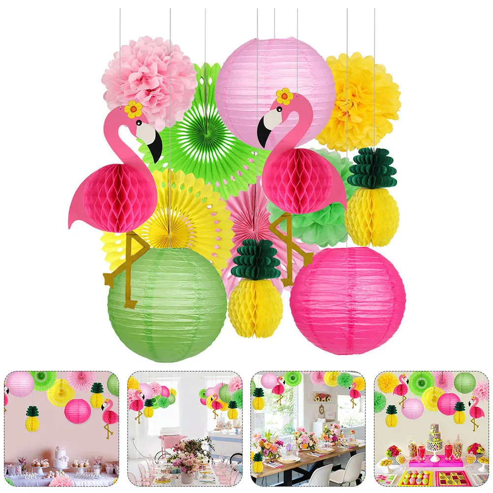 13Pcs Flamingo Pineapple Tropical Honeycomb Balls Paper Flower Lanterns Foldable Lightweight Party Decor Hanging Honeycomb Ball
13Pcs Flamingo Pineapple Tropical Honeycomb Balls Paper Flower Lanterns Foldable Lightweight Party Decor Hanging Honeycomb Ball