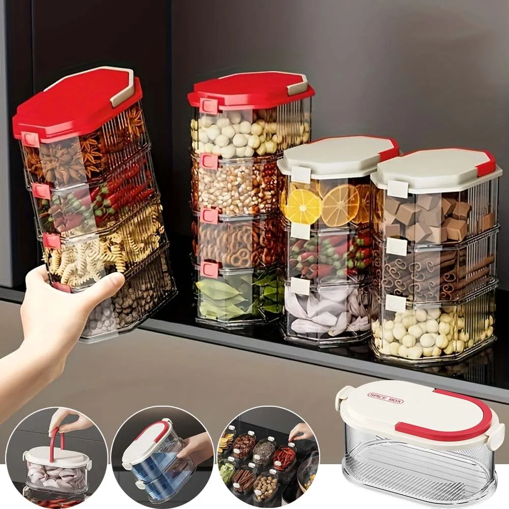 Portable Storage Box Onion Ginger Airtight Kitchen Storage Jars Set Sealed Containers Packaging for Home Office 1/2/3/4/5 Layers
Portable Storage Box Onion Ginger Airtight Kitchen Storage Jars Set Sealed Containers Packaging for Home Office 1/2/3/4/5 Layers