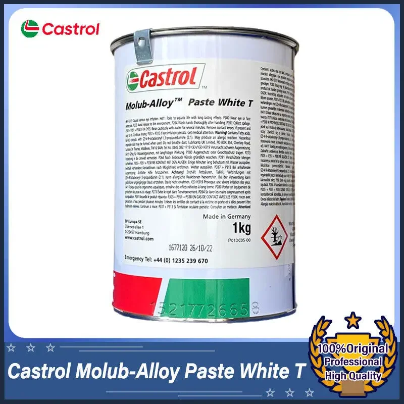 Castrol Molub-Alloy Paste White T 1kg Lubricants to Prevent Frictional Corrosion
Castrol Molub-Alloy Paste White T 1kg Lubricants to Prevent Frictional Corrosion