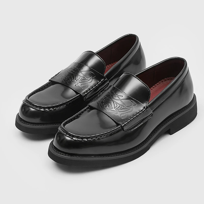 Mens Leather Shoes Handmade Loafers Fashion Casual Shoes Man Classic Wedding Vintage Business Slip on Shoes for Men
Mens Leather Shoes Handmade Loafers Fashion Casual Shoes Man Classic Wedding Vintage Business Slip on Shoes for Men