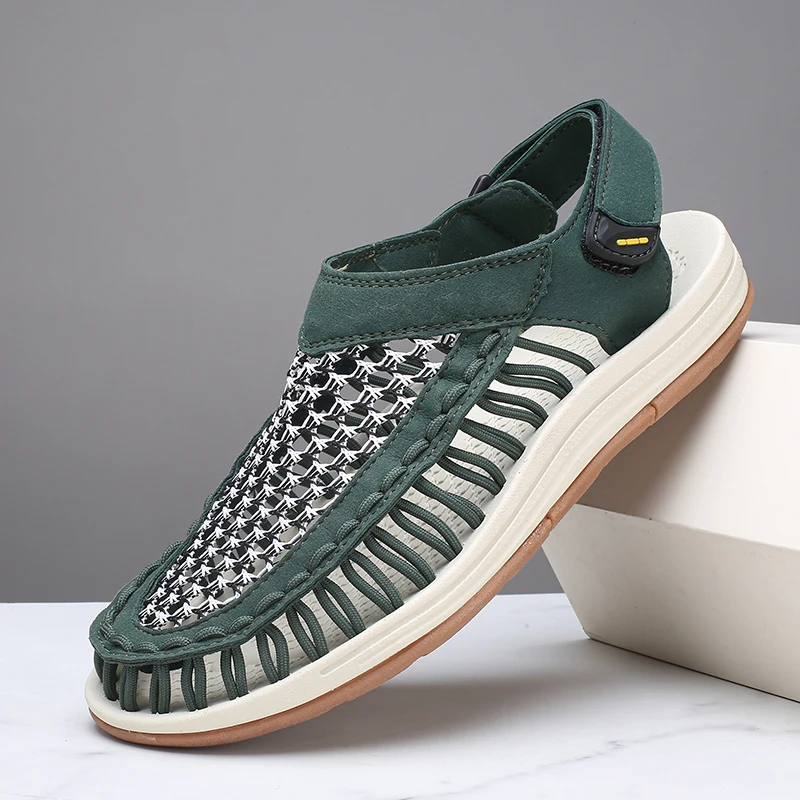 Green Men's Summer Sandals Plus Size 38-46 Fashion Roman Sandals For Man Hook Loop Beach Shoes Men Sandals sandalias para hombre
Green Men's Summer Sandals Plus Size 38-46 Fashion Roman Sandals For Man Hook Loop Beach Shoes Men Sandals sandalias para hombre
