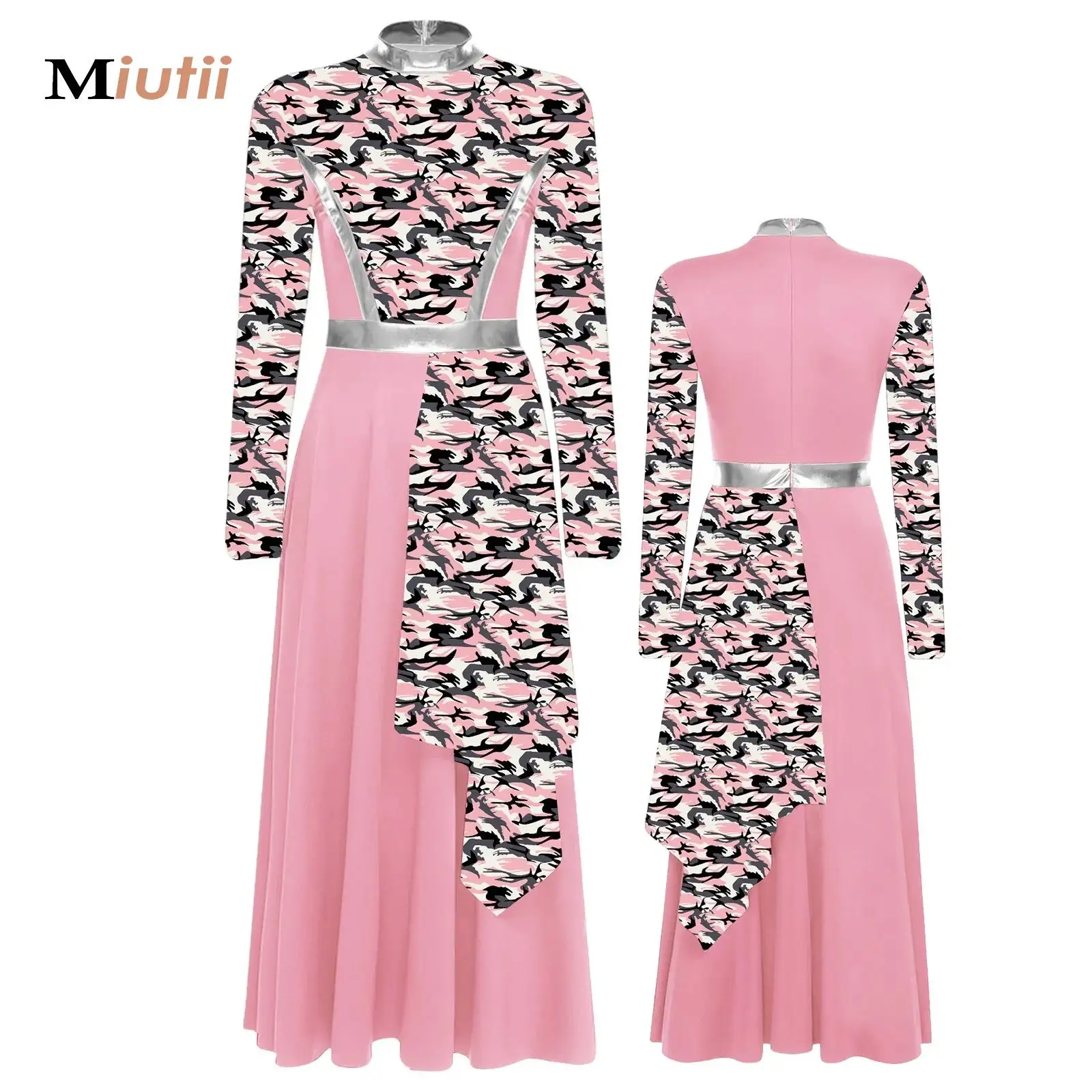 Womems Praise Dance Dress Long Sleeve Lyrical Dance Dresses Church Worship Choir Tunic Dancewear Stage Performance Costume
Womems Praise Dance Dress Long Sleeve Lyrical Dance Dresses Church Worship Choir Tunic Dancewear Stage Performance Costume