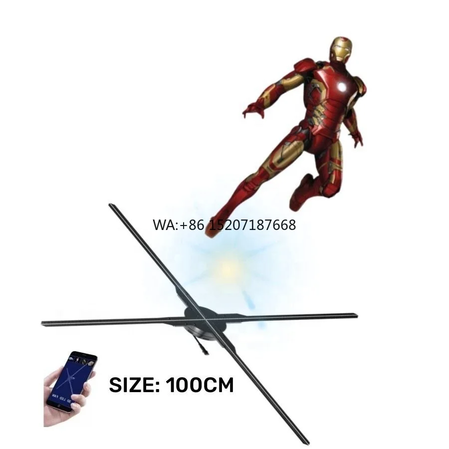 Factory Custom Large Size Hologram Equipment HD 100cm 3d Projection Hologram Fan in Restaurants and Shopping with Bluetooth
Factory Custom Large Size Hologram Equipment HD 100cm 3d Projection Hologram Fan in Restaurants and Shopping with Bluetooth