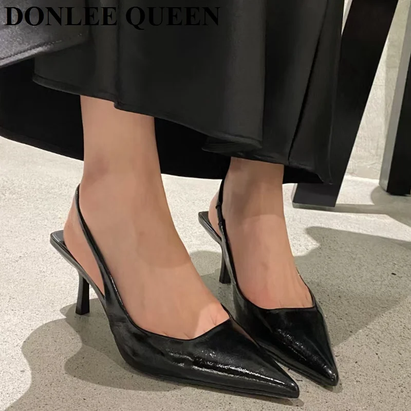 Ladies High Heels Fashion Buckled Slingback Sandal Shoe 2026 Spring Sexy Pointed Toe Stiletto Heel Pumps For Party Dress Wedding
Ladies High Heels Fashion Buckled Slingback Sandal Shoe 2026 Spring Sexy Pointed Toe Stiletto Heel Pumps For Party Dress Wedding