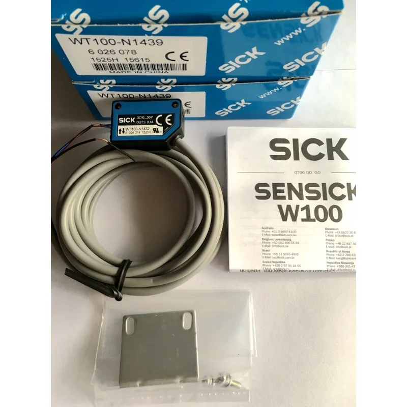 The latest SICK photoelectric switch WT100-N1439, WT100-N1432 WT100-2N1439
The latest SICK photoelectric switch WT100-N1439, WT100-N1432 WT100-2N1439