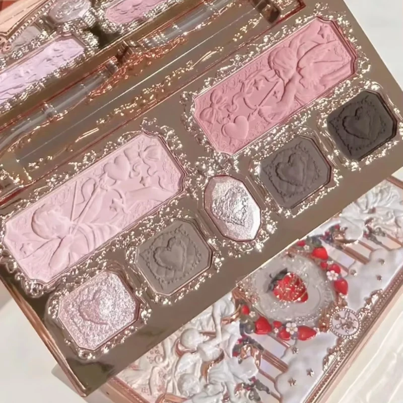 Flower Knows Strawberry Cupid Collection Matte Glitter Shimmer Eyeshadow Face Highlight Blush Longlasting Natural Makeup Palette
Flower Knows Strawberry Cupid Collection Matte Glitter Shimmer Eyeshadow Face Highlight Blush Longlasting Natural Makeup Palette