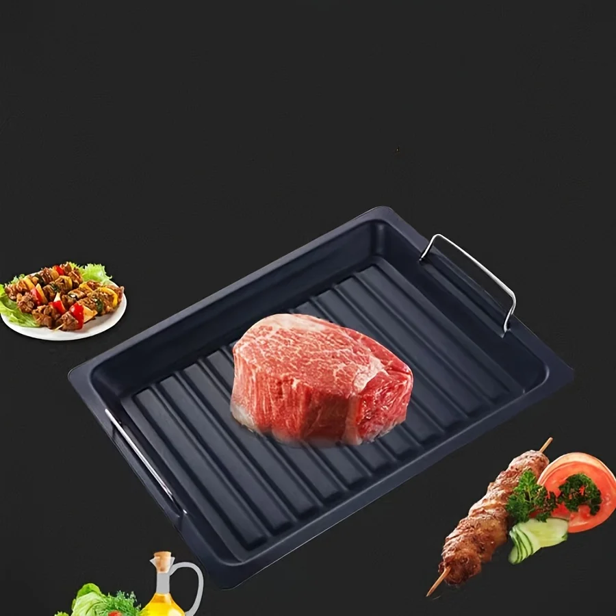 Multi functional non stick baking tray, suitable for outdoor home barbecue, frying steak, and grilling. High temperature resista
Multi functional non stick baking tray, suitable for outdoor home barbecue, frying steak, and grilling. High temperature resista