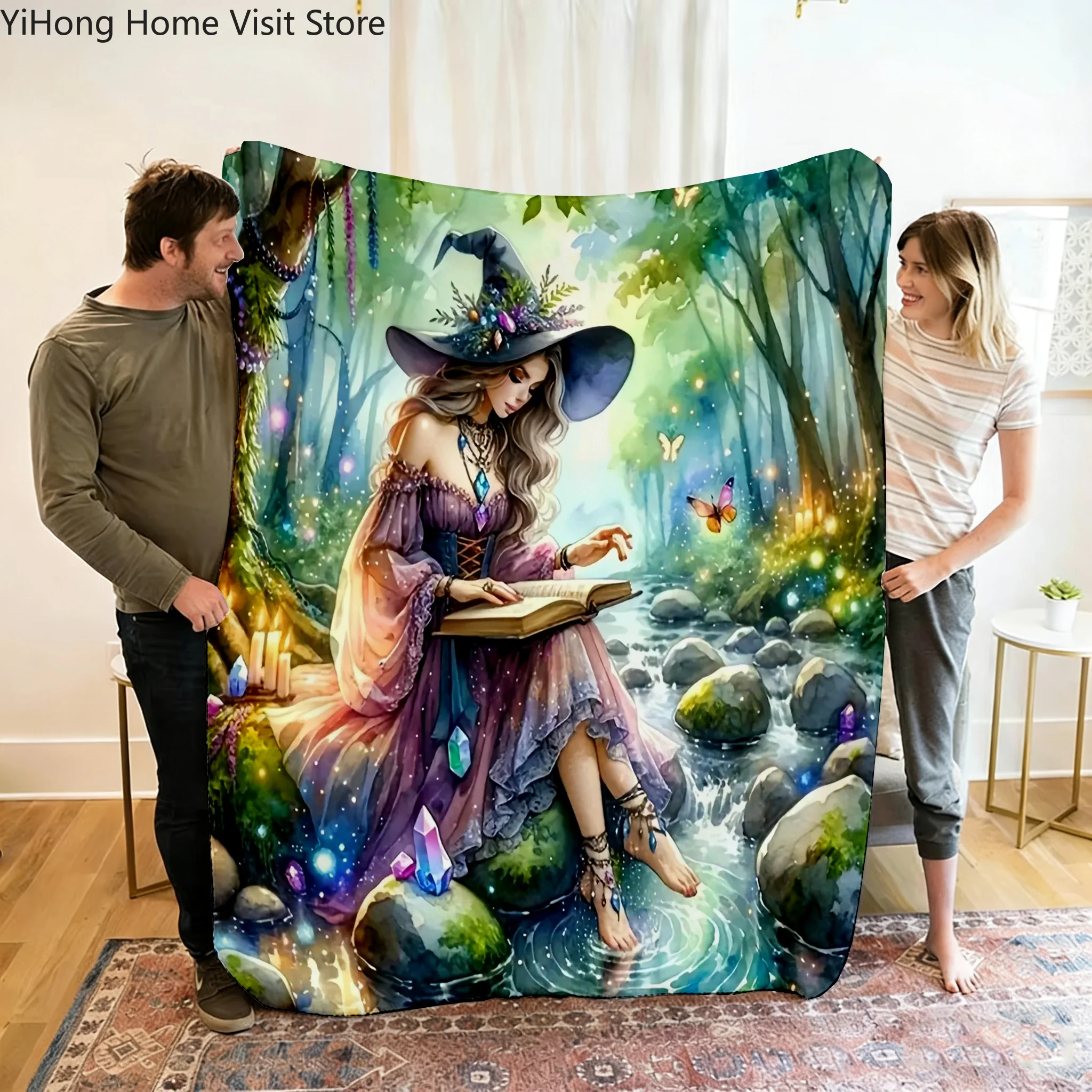 Witch Girl Butterfly Cartoon Blanket,Soft Throw Blanket for Home Bedroom Bed Sofa Picnic Travel Office Rest Cover Blanket Gift
Witch Girl Butterfly Cartoon Blanket,Soft Throw Blanket for Home Bedroom Bed Sofa Picnic Travel Office Rest Cover Blanket Gift