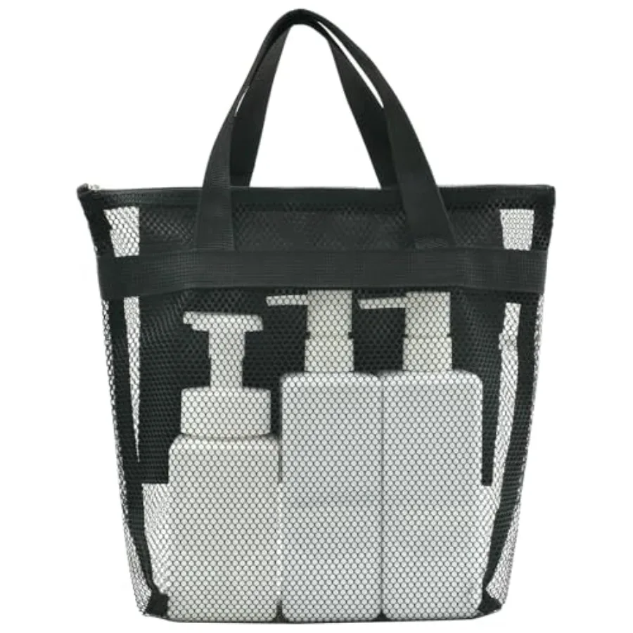 Mesh Shower Caddy, Portable Shower Bag, Quick-Dry Hanging Caddy Bath Organizer with Zipper, Toiletry Bag Essentials for Camping
Mesh Shower Caddy, Portable Shower Bag, Quick-Dry Hanging Caddy Bath Organizer with Zipper, Toiletry Bag Essentials for Camping