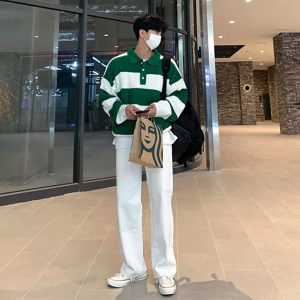 2023 New Autumn Cotton Stripe Knitwear Men Fashion Casual Social Men Sweaters High Collar Warm Winter Knitted Sweater Men A310
2023 New Autumn Cotton Stripe Knitwear Men Fashion Casual Social Men Sweaters High Collar Warm Winter Knitted Sweater Men A310