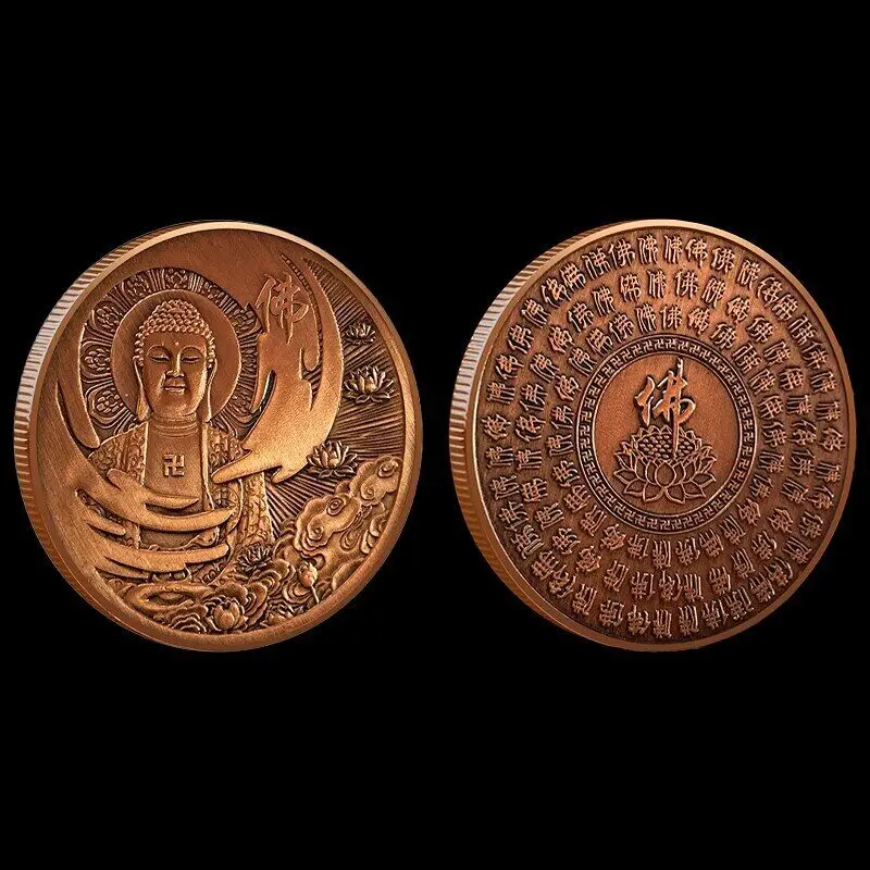 Buddha Lucky Coin Buddha's Compassion Religious Buddhism Commemorative Coin Statue
Buddha Lucky Coin Buddha's Compassion Religious Buddhism Commemorative Coin Statue