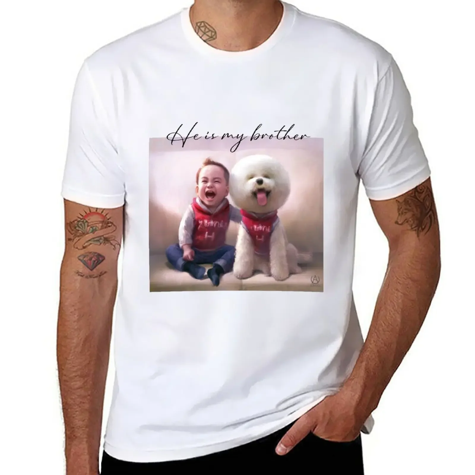 New He is my brother T-Shirt boys animal print shirt summer top funny t shirts Anime t-shirt mens graphic t-shirts anime
New He is my brother T-Shirt boys animal print shirt summer top funny t shirts Anime t-shirt mens graphic t-shirts anime