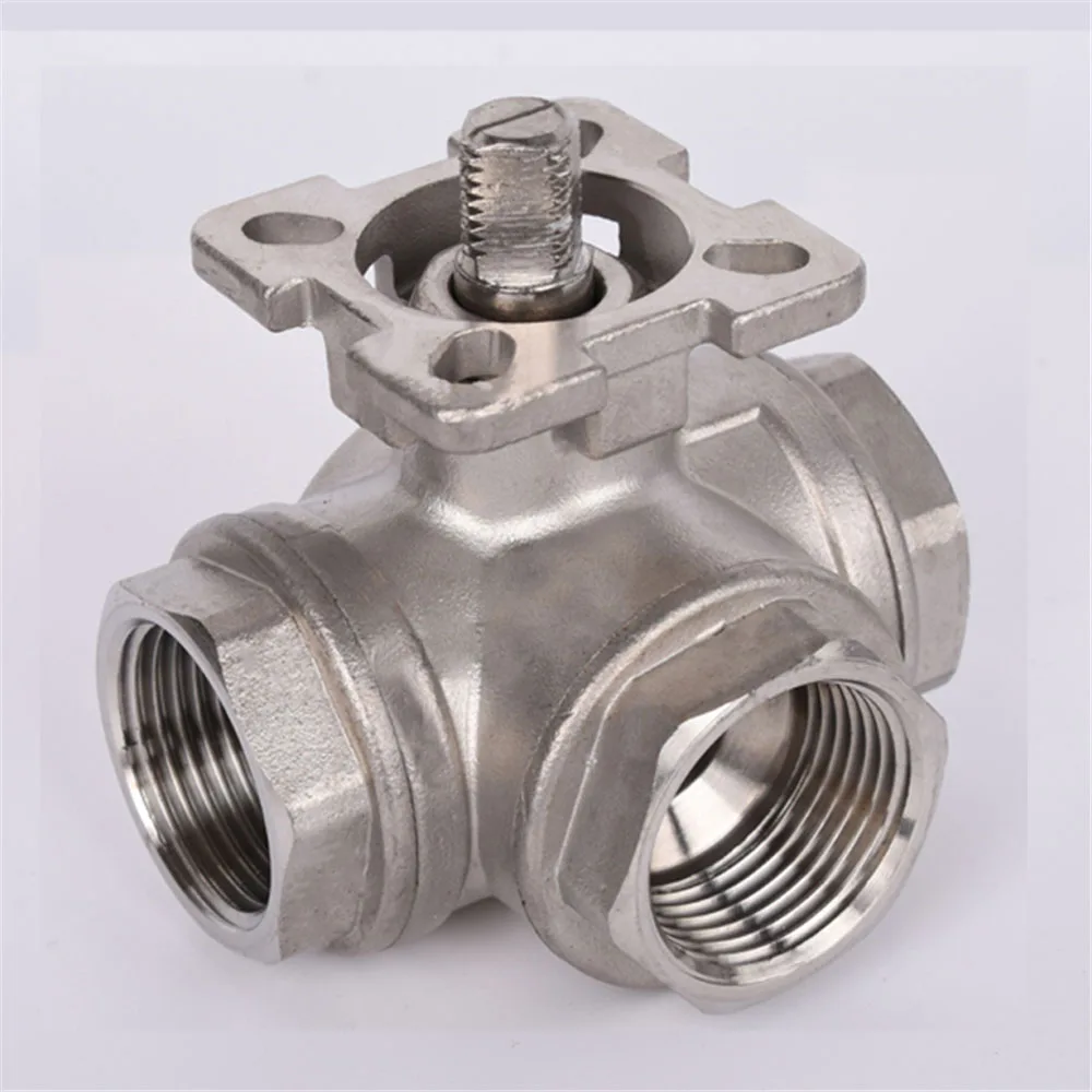High Platform Three-way Ball Valve SS304 Stainless Steel T-type L-type Female Thread DN32-DN65
High Platform Three-way Ball Valve SS304 Stainless Steel T-type L-type Female Thread DN32-DN65