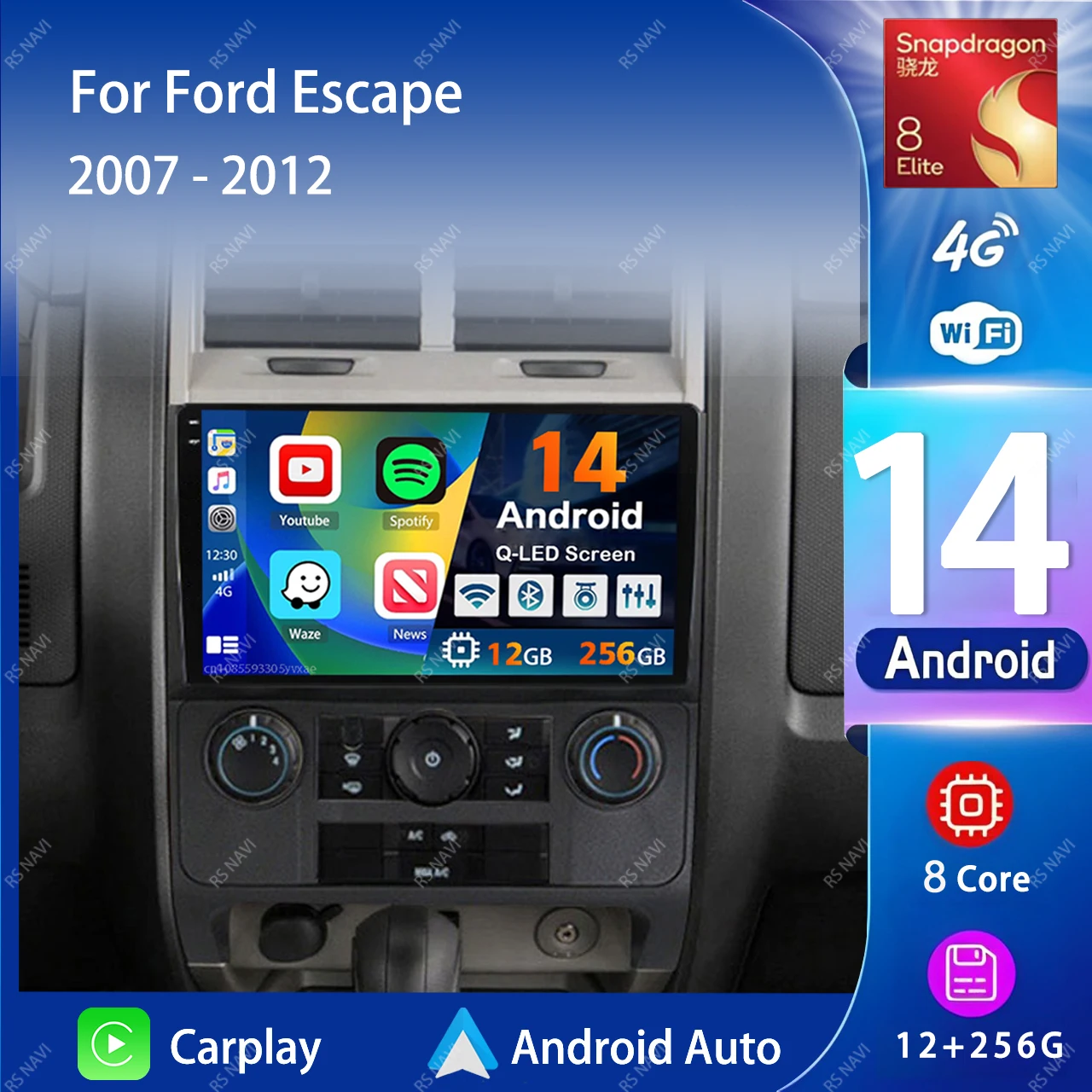 Android 14 Carplay Auto 2K экран автомобильный радиоприемник мультимедийный плеер для Ford Escape 2007-2012 WIFI + 4G авторадио стерео 2din головное устройство
Android 14 Carplay Auto 2K экран автомобильный радиоприемник мультимедийный плеер для Ford Escape 2007-2012 WIFI + 4G авторадио стерео 2din головное устройство