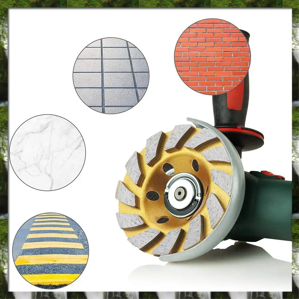 The New 3 Pcs Turbo Row Diamond Grinding Cup Wheel Concrete Turbo Cup Disc Grinder For Sand Of Concrete Walls, Floors
The New 3 Pcs Turbo Row Diamond Grinding Cup Wheel Concrete Turbo Cup Disc Grinder For Sand Of Concrete Walls, Floors