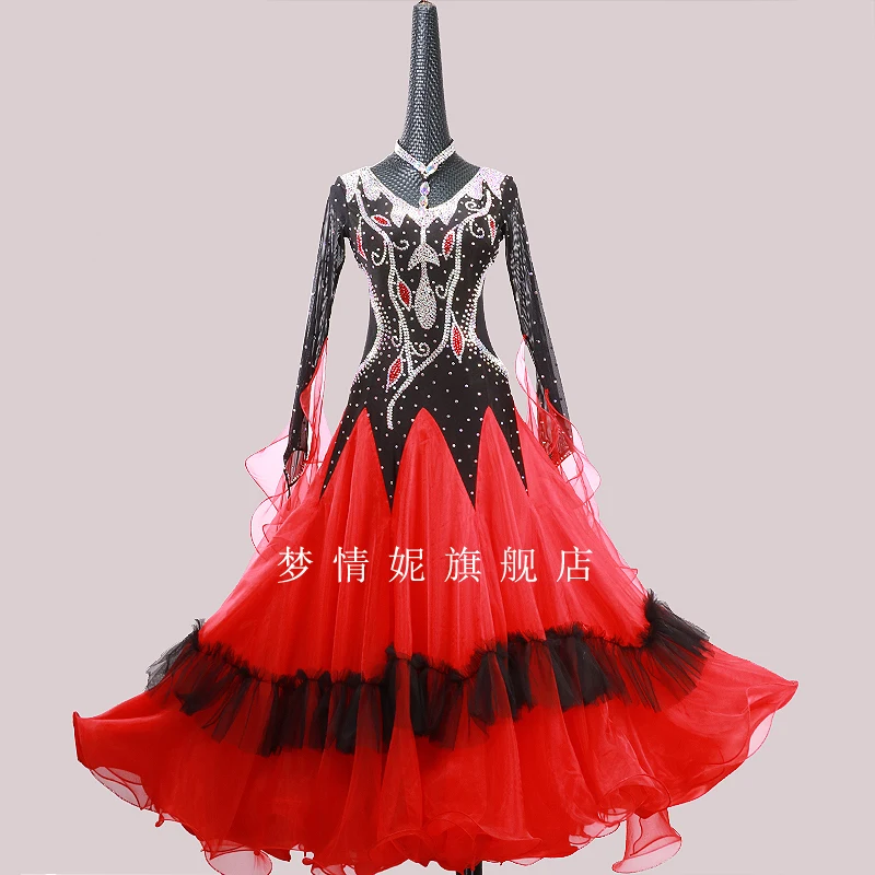 Ballroom Competition Dance Costume Adult Senior Elegant Standard Ballroom Dancing Dress Customize Profession Waltz Dance Dresses
Ballroom Competition Dance Costume Adult Senior Elegant Standard Ballroom Dancing Dress Customize Profession Waltz Dance Dresses
