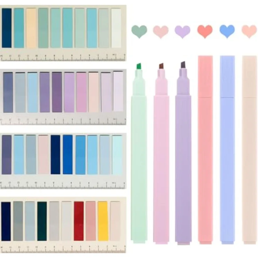 Sticky Book Tabs with Highlighers, 800 PCS Annotation Tabs for Annotating Books, Moran and di Writable Page Flags Marker, Stick
Sticky Book Tabs with Highlighers, 800 PCS Annotation Tabs for Annotating Books, Moran and di Writable Page Flags Marker, Stick
