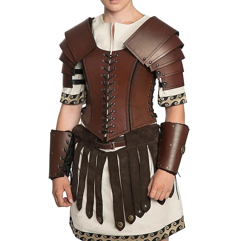 Medieval Vintage Viking Knight Gladiator Shoulder Armor Shoulder Pad PU Leather Strap Shoulder Armor Role Play Costume Accessory
Medieval Vintage Viking Knight Gladiator Shoulder Armor Shoulder Pad PU Leather Strap Shoulder Armor Role Play Costume Accessory