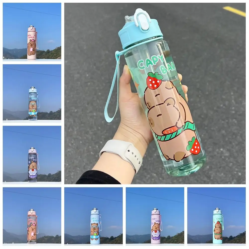 800ml Capybara Water Bottles Cute Large Capacity Transparent Plastic Cup with Lid Straw Cartoon Capybara Drinking Bottle
800ml Capybara Water Bottles Cute Large Capacity Transparent Plastic Cup with Lid Straw Cartoon Capybara Drinking Bottle
