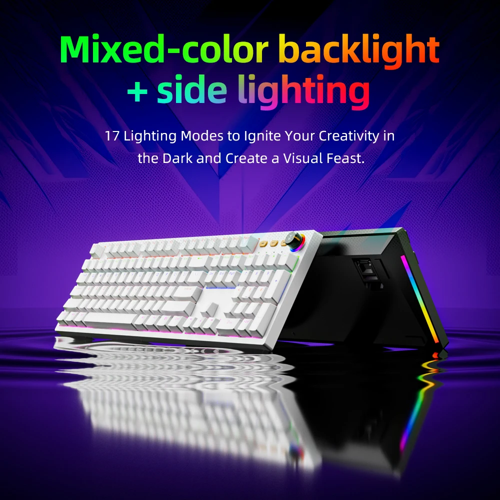 TAIDU KB-03 Wired Gaming Keyboard 104 Keys RGB Backlight Red/blue Switch Type-C Interface Mechanical Keyboard For Office Laptop
TAIDU KB-03 Wired Gaming Keyboard 104 Keys RGB Backlight Red/blue Switch Type-C Interface Mechanical Keyboard For Office Laptop