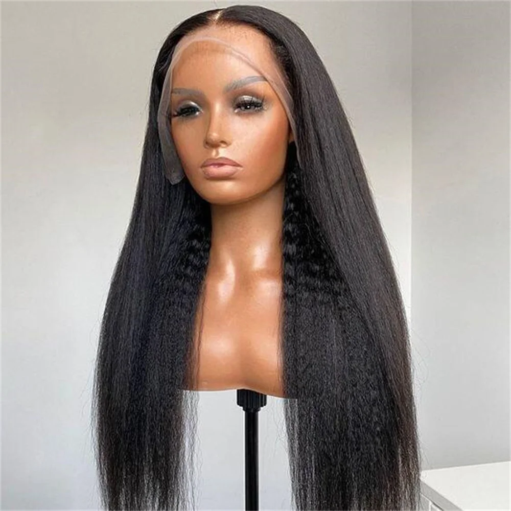 26Inch Natural Black Long Yaki Straight Lace Front Wig Soft For Black Women With Synthetic Preplucked Glueless Baby Hair Daily
26Inch Natural Black Long Yaki Straight Lace Front Wig Soft For Black Women With Synthetic Preplucked Glueless Baby Hair Daily