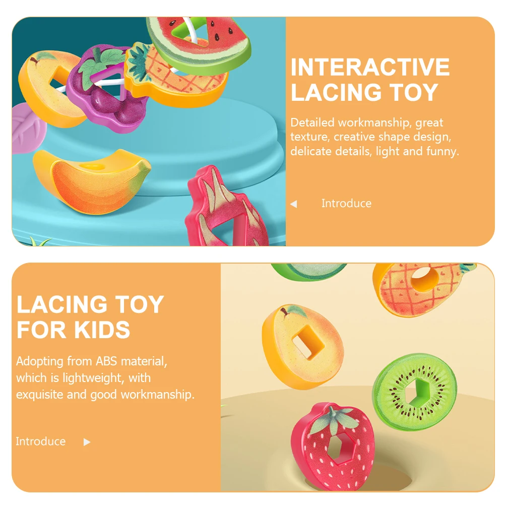 Fruit Chuckling Blocks Kids Sports Teaching Child Threading Abs Beads Toddlers Educational Toys Fruits Blocks Beaded Toys
Fruit Chuckling Blocks Kids Sports Teaching Child Threading Abs Beads Toddlers Educational Toys Fruits Blocks Beaded Toys