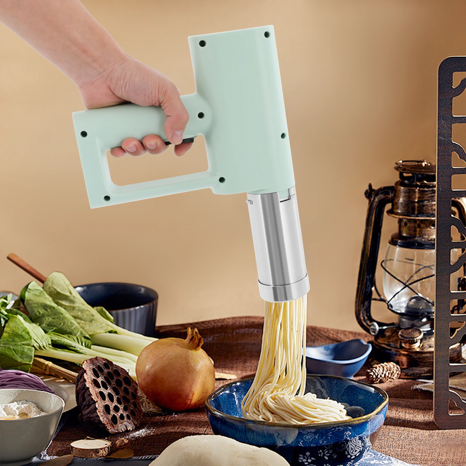 5-in-1 50W Portable Electric Pasta Maker 304 Stainless Steel Homemade Noodles with 5 Molds
5-in-1 50W Portable Electric Pasta Maker 304 Stainless Steel Homemade Noodles with 5 Molds