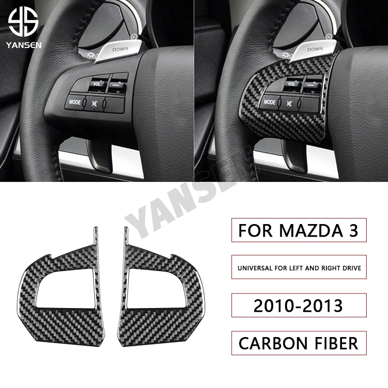 Car Steering Wheel Buttons Frame Cover Trim Carbon Fiber Sticker For Mazda 3 Axela 2010 2011 2012 2013 Car Interior Accessories
Car Steering Wheel Buttons Frame Cover Trim Carbon Fiber Sticker For Mazda 3 Axela 2010 2011 2012 2013 Car Interior Accessories