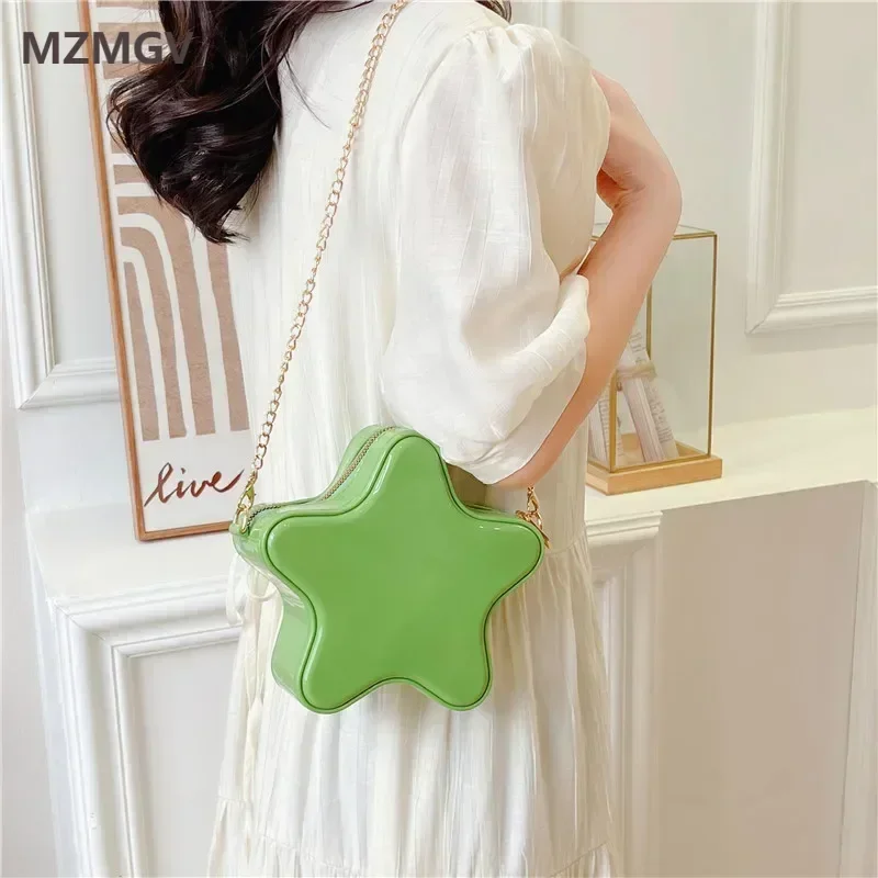 2025Summer Fashion Candy Color Jelly Pvc Bag for Women Little Girls Cute Star Shaped Chain Coin Pouch Solid Color Bolsa Feminina
2025Summer Fashion Candy Color Jelly Pvc Bag for Women Little Girls Cute Star Shaped Chain Coin Pouch Solid Color Bolsa Feminina