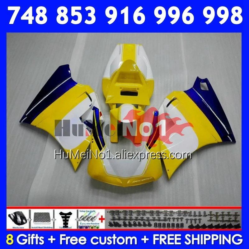 Injection Kit For DUCATI 748 853 916 996 998 S R yellow blue 94 95 96 97 98 326No.5 748S 998R 996R 1999 2000 2001 2002 Fairing
Injection Kit For DUCATI 748 853 916 996 998 S R yellow blue 94 95 96 97 98 326No.5 748S 998R 996R 1999 2000 2001 2002 Fairing