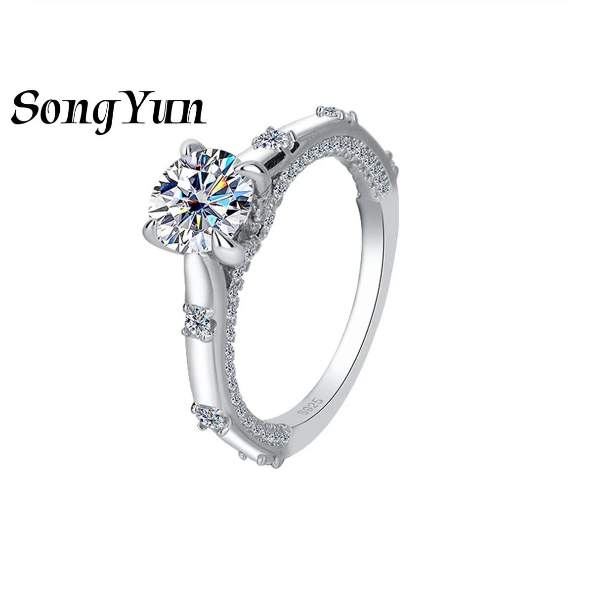 SongYun Designer Jewelry 925 Sterling Silver Band Ring D Color VVS Moissanite Diamond Rings GRA Certificate Fine Jewelry
SongYun Designer Jewelry 925 Sterling Silver Band Ring D Color VVS Moissanite Diamond Rings GRA Certificate Fine Jewelry