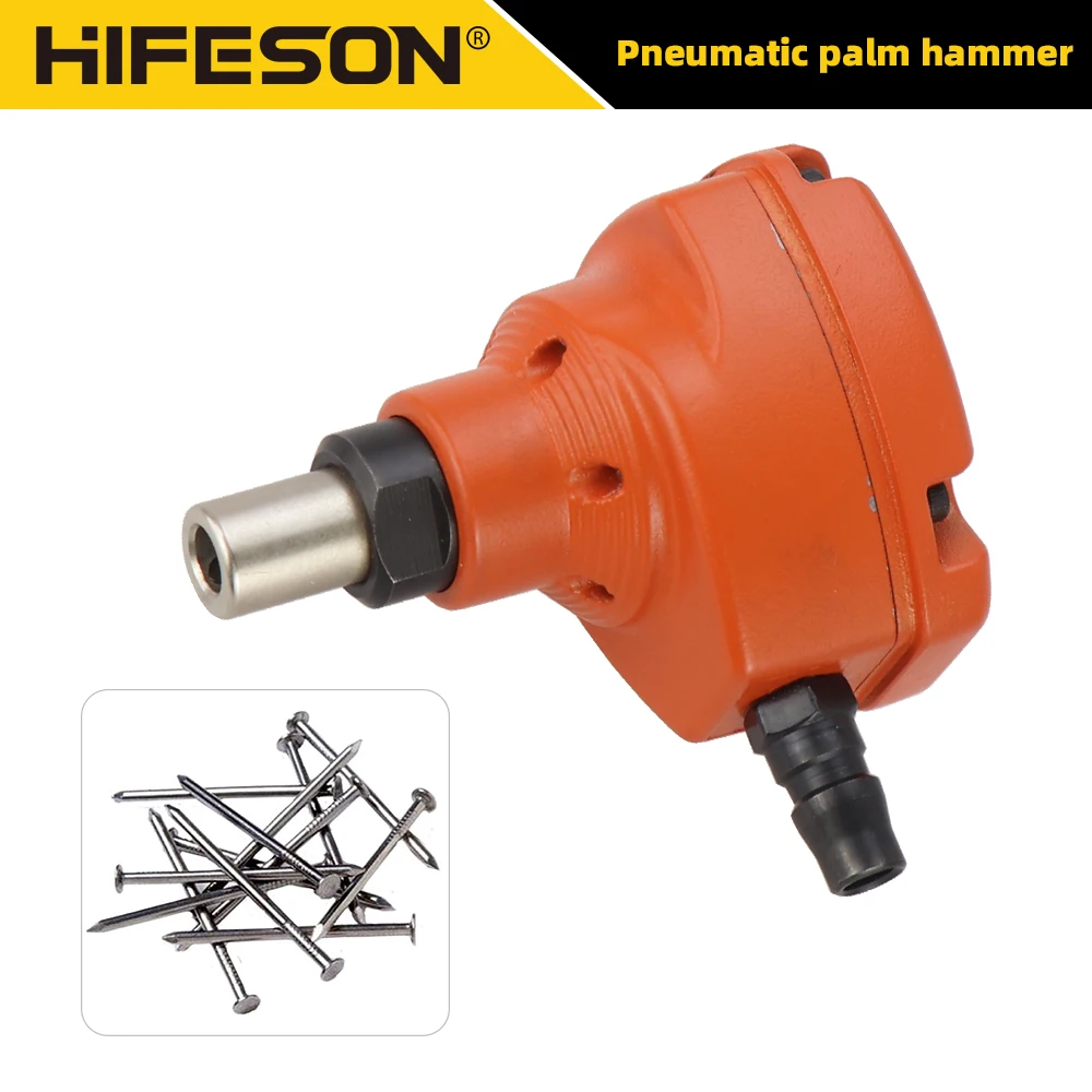 HIFESON Air Palm Nailer With Repair Kit Lightweight Pneumatic Palm Nailer Pneumatic Palm Hammer Nail For Fastener Wood Working
HIFESON Air Palm Nailer With Repair Kit Lightweight Pneumatic Palm Nailer Pneumatic Palm Hammer Nail For Fastener Wood Working