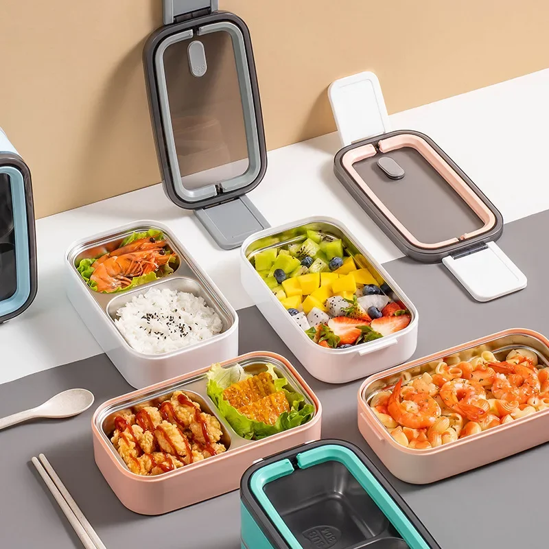 2 Layers Bento Lunch Box with Handle Kit with Spoon Chopstick Lunch Containers Storage Box for Kids Adult 1400ml High-Capacity
2 Layers Bento Lunch Box with Handle Kit with Spoon Chopstick Lunch Containers Storage Box for Kids Adult 1400ml High-Capacity