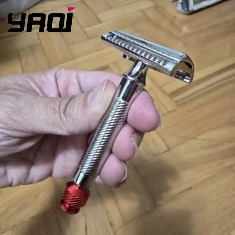 YAQI Slant 37 безопасная бритва из нержавеющей стали для мужчин, зазор 1 мм, гипоаллергенный легкий дорожный инструмент для бритья, взвешивание около 3
YAQI Slant 37 безопасная бритва из нержавеющей стали для мужчин, зазор 1 мм, гипоаллергенный легкий дорожный инструмент для бритья, взвешивание около 3