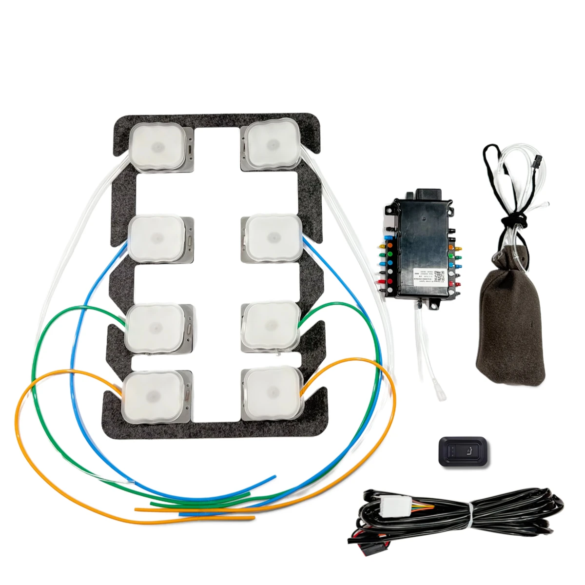 Universal 8 Point Pneumatic Car Seat Massage Kit 12V TPU Airbag Full Set Retrofit Interior Upgrade
Universal 8 Point Pneumatic Car Seat Massage Kit 12V TPU Airbag Full Set Retrofit Interior Upgrade