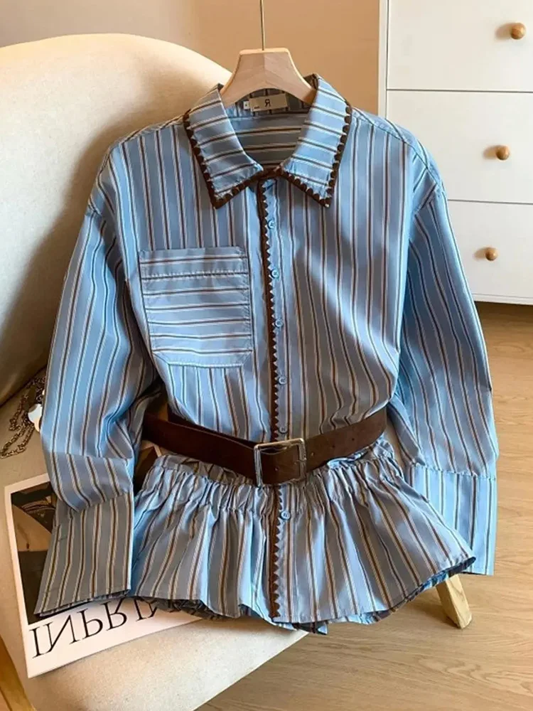 Новая женская винтажная блузка в полоску с длинным рукавом, повседневная, в корейском стиле, универсальная, с отложным воротником, ретро-топ
Новая женская винтажная блузка в полоску с длинным рукавом, повседневная, в корейском стиле, универсальная, с отложным воротником, ретро-топ