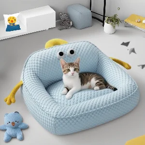 Охлаждающая кровать для домашних животных на лето, диван для кошек и собак с ручкой, спальное гнездо из ледяного шелка, всесезонный коврик в мультяшном стиле для маленьких домашних животных
Охлаждающая кровать для домашних животных на лето, диван для кошек и собак с ручкой, спальное гнездо из ледяного шелка, всесезонный коврик в мультяшном стиле для маленьких домашних животных