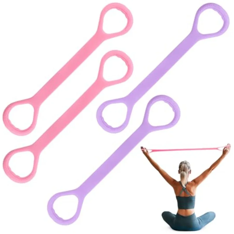 Figure 8 Resistance Bands with Handles, 4-Pack TPE Workout Bands for Women Arm Back Shoulder Toner, Elastic Exercise Ropes for
Figure 8 Resistance Bands with Handles, 4-Pack TPE Workout Bands for Women Arm Back Shoulder Toner, Elastic Exercise Ropes for