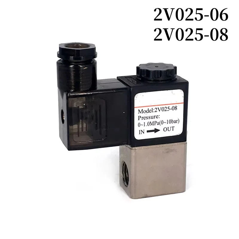 Air Solenoid Valves 2V025-08 2 Position 2 Port 1/4" Normally Closed Pneumatic Solenoid Valve 12V 24V 110V 220V Volt
Air Solenoid Valves 2V025-08 2 Position 2 Port 1/4" Normally Closed Pneumatic Solenoid Valve 12V 24V 110V 220V Volt
