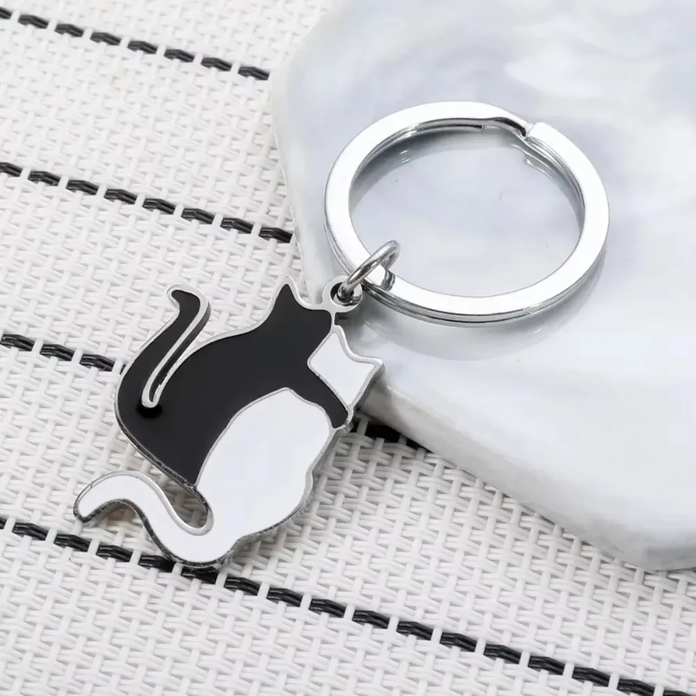 Popular Black and White Back Cat Valentine Keychain Couple Pendant Creative Keyring Backpack Lover Key Ring Chains Cute Gift
Popular Black and White Back Cat Valentine Keychain Couple Pendant Creative Keyring Backpack Lover Key Ring Chains Cute Gift