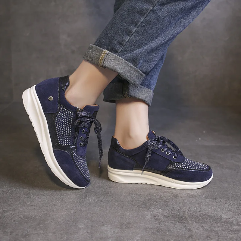 New Women's Wedge Sneakers Lightweight Womens Vulcanized Shoes Breathable Shoes Female Shoes Wear-resistant Zapatillas De Mujer
New Women's Wedge Sneakers Lightweight Womens Vulcanized Shoes Breathable Shoes Female Shoes Wear-resistant Zapatillas De Mujer
