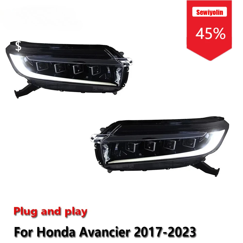 Sewiyolin Car LED Headlight Assemblies For HONDA Avancier 2017-2023 Fog DRL Brake Turn Signal Lamp Plug and Play
Sewiyolin Car LED Headlight Assemblies For HONDA Avancier 2017-2023 Fog DRL Brake Turn Signal Lamp Plug and Play